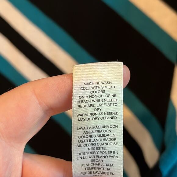 White House Black Market Striped Tunic Sweater - Picture 8 of 8